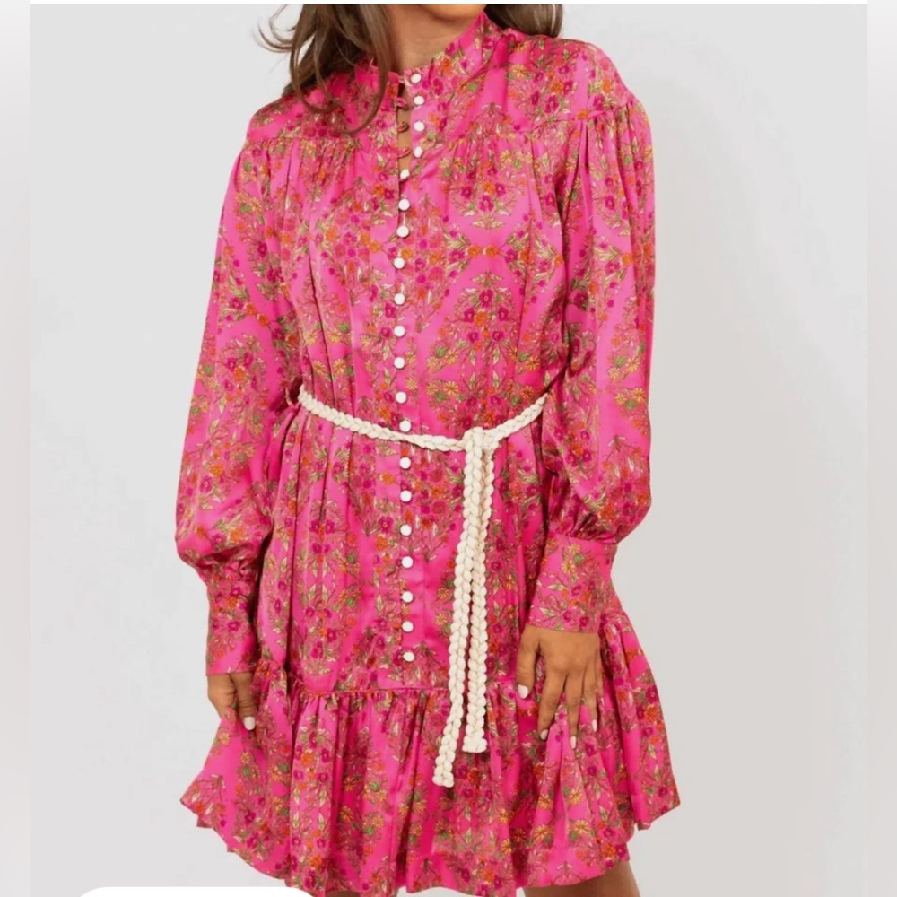Karlie Floral Rope Tie Dress